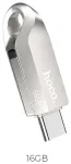 Pendrive 16GB USB 3.0 (USB A + USB C) Hoco UD8 nickel