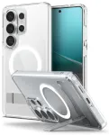 Spigen Ultra Hybrid S Mag telefoni &uuml;mbris MagSafe toega Samsung Galaxy S26 Ultra (S948) l&auml;bipaistev valge