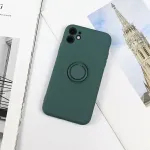Beline Silicone Ring telefoni &uuml;mbris alusega iPhone 12 Pro Max roheline