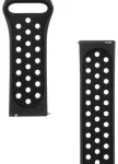 Tactical 234 Double universaalne nutikella rihm (22 mm) jaoks | silikoonist | must