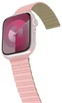 Araree Silicone Link nutikella rihm Apple Watch (42/44/45/49 mm) jaoks | silikoonist | roosa/khaki