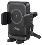 XO autohoidik WX046 juhtmevaba induktiivlaadijaga 15W must ventilatsiooniavasse