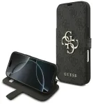 Guess 4G Metal Logo raamatut&uuml;&uuml;pi telefoni &uuml;mbris iPhone 18 Pro | iPhone 17 Pro must