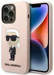 Karl Lagerfeld KLHCP14LSNIKBCP iPhone 14 Pro 6.1" hardcase pink|pink Silicone Ikonik