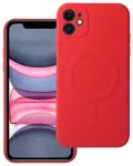 Silicone Mag Cover telefoni &uuml;mbris MagSafe toega iPhone 11 punane