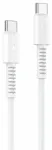 YESIDO CA154 andmeedastus- ja laadimiskaabel | USB-C kuni USB-C | PD | 60W | 1m | valge