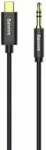 Baseus Yiven Premium audiokaabel USB-C -> 3.5 mm 1.2m must (EU Blister)