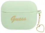 Guess GUAPLSCHSN AirPods Pro kate roheline|green Silicone Charm Heart Collection