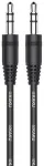 iKaku KSC-450 Aux pesa 3.5mm pistik kuni 3.5mm pistik Stereo Audio 1m Kaabel Must