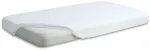 Kummiga trikotaažist voodilina 140x70 cm WHITE (7328)