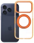 Frame Circle Stand telefoni &uuml;mbris alusega ja MagSafe toega iPhone 18 Pro | iPhone 17 Pro oranž