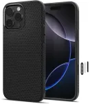 SPIGEN Liquid Air telefonikott iPhone 16 Pro Max jaoks, mattmust MagSafe'iga
