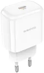 Borofone BN3 Premium reisilaadija | 20W | PD, QC | USB-C | valge
