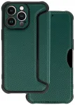 Razor Carbon raamatut&uuml;&uuml;pi telefoni &uuml;mbris iPhone 13 Pro Max roheline