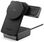 Spigen EF323MQ 3-in-1 juhtmevaba laadija | Qi 2.2 | &Uuml;hildub MagSafe'iga | 25W | must