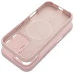 Silicone 2mm telefoni &uuml;mbris MagSafe toega iPhone 15 Pro roosa
