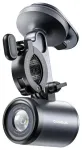 Baseus PrimeTrip 2-in-1 jalgrattakinnitus, telefonihoidik + taskulamp (must)