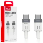 AMiO AMIO-03908 andmeedastus- ja laadimiskaabel | USB-C kuni USB-C | 60W | 1m