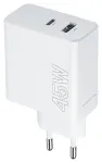 Maxlife MXTC-07-45AC reisilaadija | 45W | PD, QC | USB-C, USB-A | valge