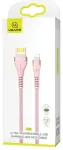USAMS SJ360 andme- ja laadimiskaabel | USB-A kuni Lightning | 10W | 1.2m | roosa