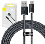 Baseus Dynamic Series CALD000716 andmeedastus- ja laadimiskaabel | USB-A kuni USB-C | 100W | 2m | must