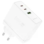 Borofone BN11 Imperial reisilaadija | 100W | PD, QC, PPS | USB-C, USB-A | valge