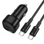 Borofone BZ34A Cloud autolaadija | 20W | PD | USB-C | USB-C kuni USB-C kaabliga komplektis | must