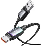 USAMS SJ817 U110 andmeedastus- ja laadimiskaabel | USB-A kuni USB-C | 100W | 1.2m | must