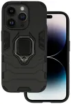 Ring Armor telefoni &uuml;mbris alusega iPhone 14 Pro must