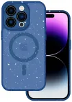 Tel Protect Magnetic Splash Frosted telefoni &uuml;mbris iPhone 15 Pro Max tumesinine
