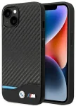 BMW BMHCP14M22NBCK Leather Carbon telefoni &uuml;mbris iPhone 14 Plus | iPhone 15 Plus must
