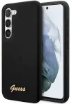 Guess GUHCS23MSLSMK S23+ S916 black|black hardcase Silicone Vintage Gold Logo