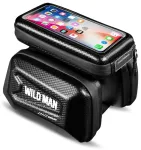 WILDMAN traveling bag for bike frame with zipper E6S 1,2L ( 4 "- 7" ) black