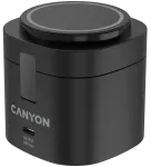 Canyon 3-in-1 juhtmevaba laadija | Qi | 30W | must