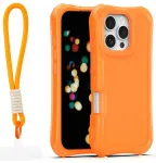 Safepop telefoni &uuml;mbris rihmaga iPhone 16 Pro oranž