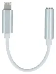 Setty adapter Lightning - audio jack 3,5mm white