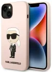 Karl Lagerfeld KLHMP14MSNIKBCP iPhone 14 Plus 6,7" k&otilde;va &uuml;mbris roosa|pink Silicone Ikonik Magsafe