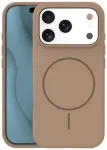 Silicone Thin Mag telefoni &uuml;mbris MagSafe toega iPhone 17 Pro Max pruun