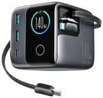 Joyroom Podix JR-TRD01 reisilaadija | 140W | GaN | USB-C | USB-C kuni USB-C kaabliga komplektis | hall