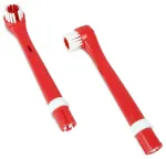 Set of 2 electric toothbrush heads Psi Patrol Marshall - red