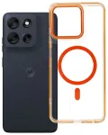 &Uuml;mbris FRAME CLEAR HYBRID MAG COVER MagSafe toega MOTOROLA G56 hermes orange