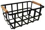 Hoiukorv metallist Ellis 35.5x22.8x16cm, must
