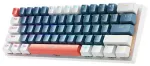 Machenike K500-B61 Wired Mechanical Gaming Keyboard with Backlight Blue Switch - Blue and White