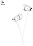 iKAKU KSC-466 universaalsed kerged HiFi In-Ear k&otilde;rvaklapid 3.5mm, mikrofoniga, 1.2m, valged