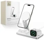Tech-Protect QI15W-A47 3-in-1 juhtmevaba laadija | Qi | &Uuml;hildub MagSafe'iga | 15W | valge