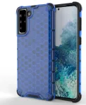 Honeycomb Case armor cover with TPU Bumper for Samsung Galaxy S21+ 5G (S21 Plus 5G) blue