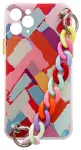 Color Chain geelist paindlik elastne telefoni &uuml;mbris keti ripatsiga iPhone 13 Pro mitmev&auml;rviline