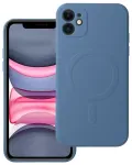 Silicone Mag Cover telefoni &uuml;mbris MagSafe toega iPhone 11 sinine