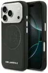 Karl Lagerfeld K Head Point Logo telefoni &uuml;mbris MagSafe toega iPhone 17 Pro must