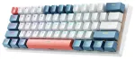 Machenike K500-B61 Wired Mechanical Gaming Keyboard with Backlight, Red Switch - White and Blue